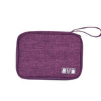 Portable Electronics Organizer Cable Storage Case - Purple