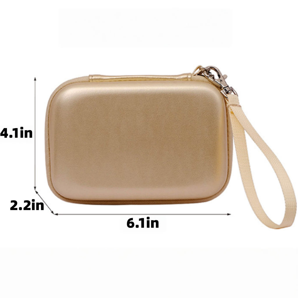 Hard EVA Shockproof Hard Drive Case Cable Pouch - product size