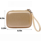 Hard EVA Shockproof Hard Drive Case Cable Pouch - product size
