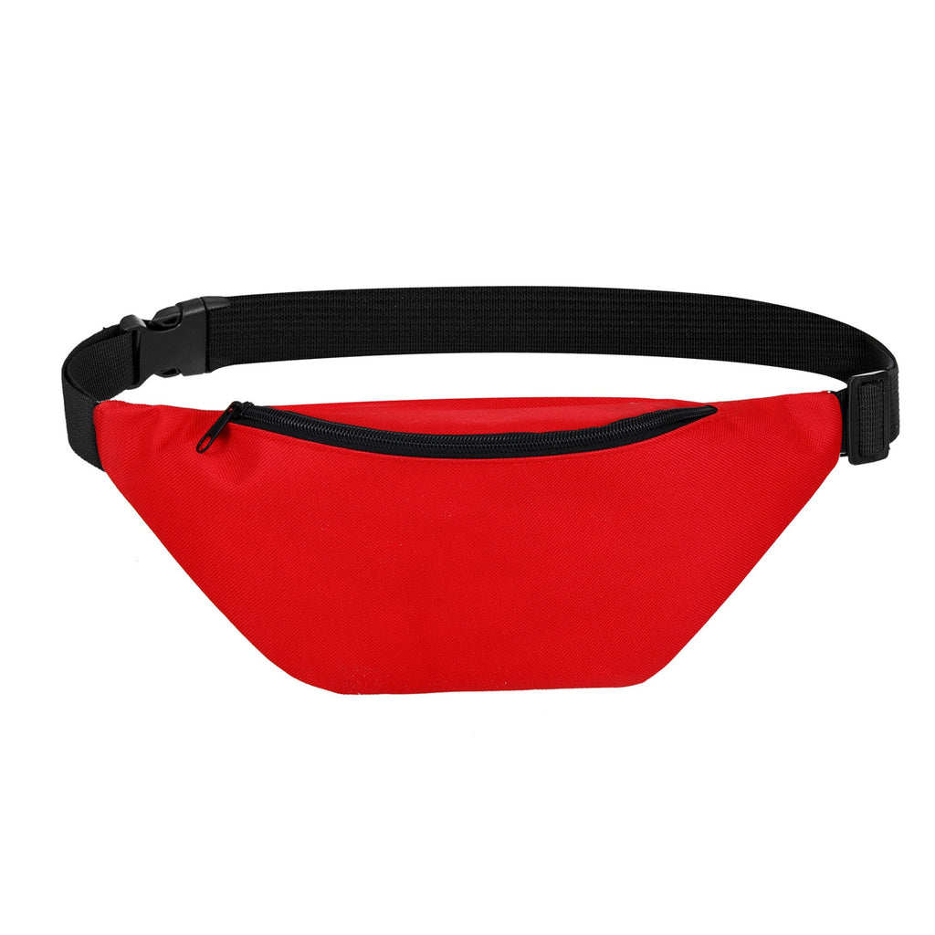 Casual Oxford Waist Bag Running Crossbody Pack - Red