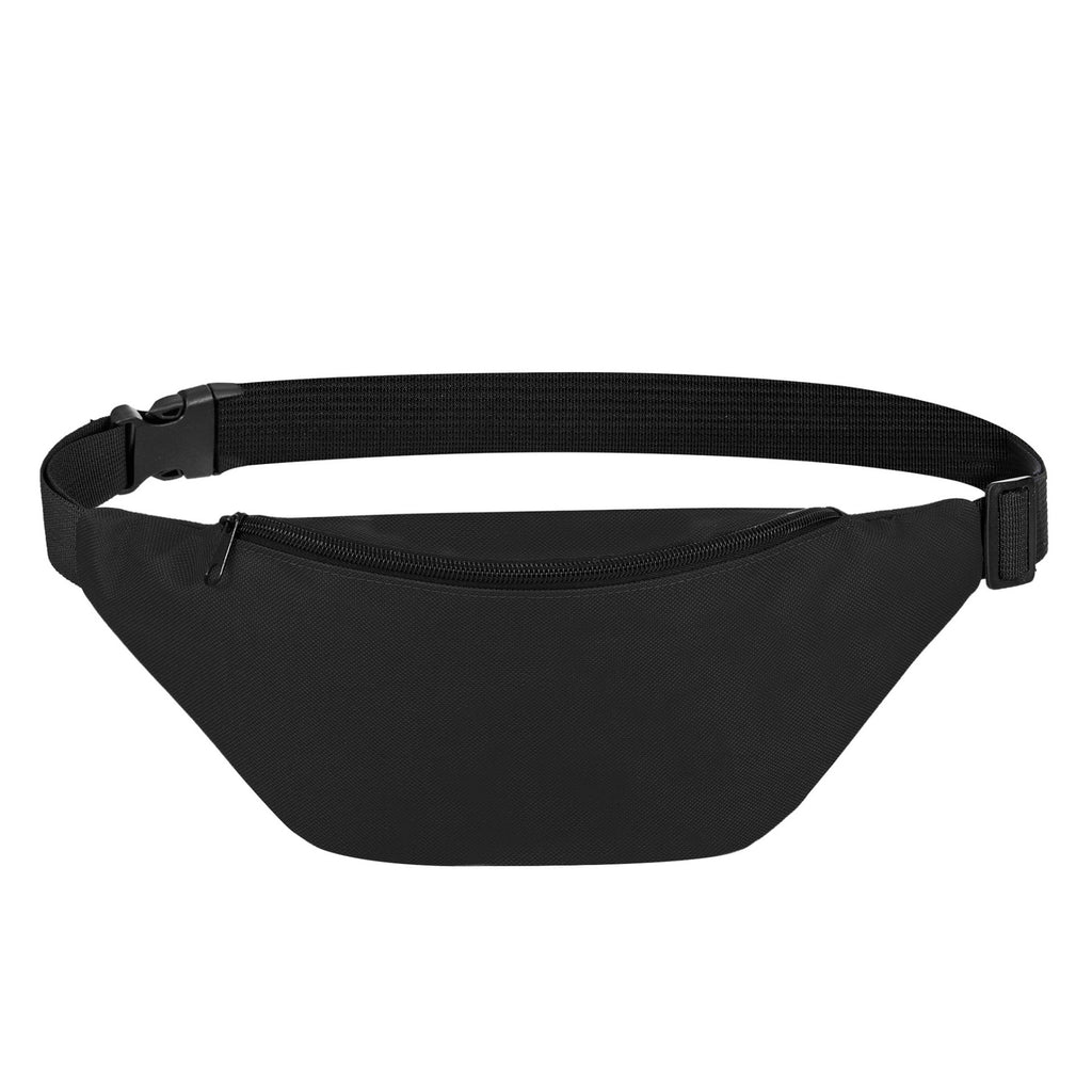 Casual Oxford Waist Bag Running Crossbody Pack - Black