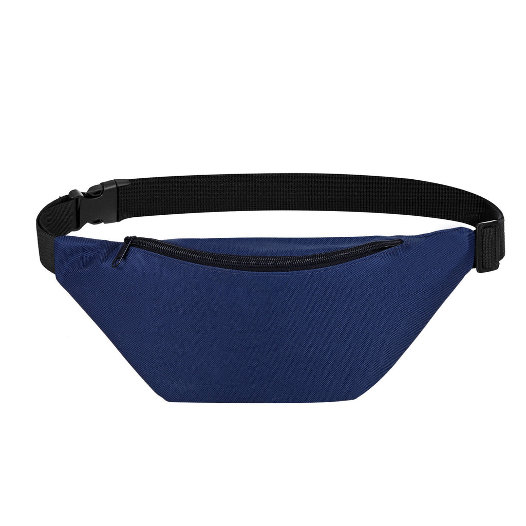 Casual Oxford Waist Bag Running Crossbody Pack - Navy Blue