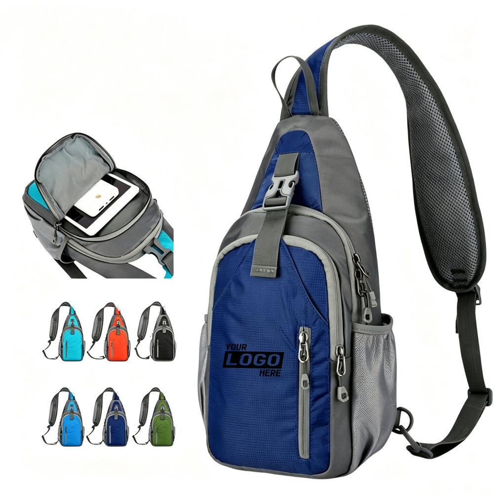 Casual Crossbody Shoulder Bag Sport Sling Pack Primary imprint location