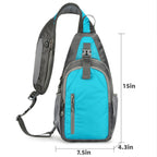 Casual Crossbody Shoulder Bag Sport Sling Pack - product size