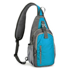 Casual Crossbody Shoulder Bag Sport Sling Pack - Sky Blue