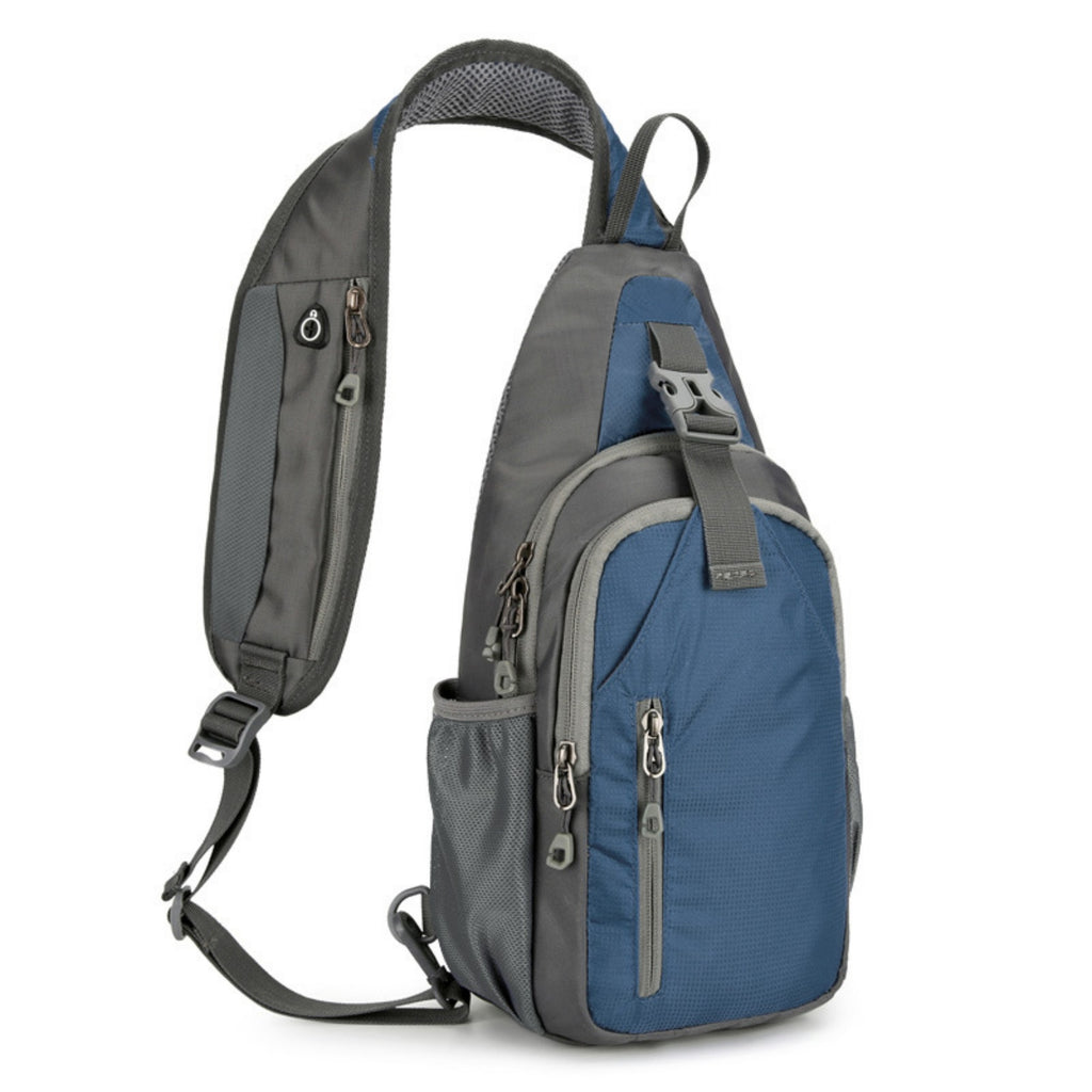 Casual Crossbody Shoulder Bag Sport Sling Pack - Dark Blue