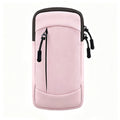 Waterproof Running Armband Phone Holder Wrist Bag - Pink