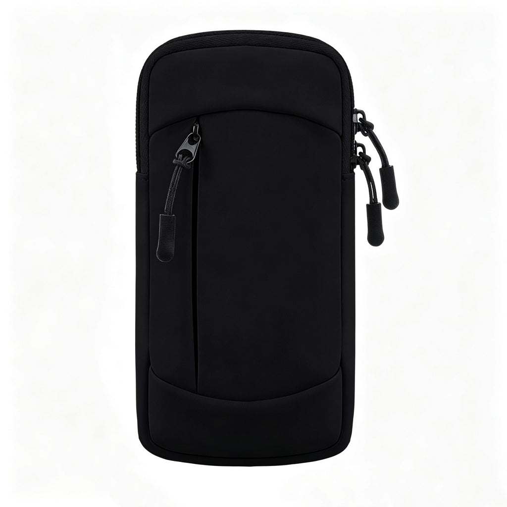 Waterproof Running Armband Phone Holder Wrist Bag - Black