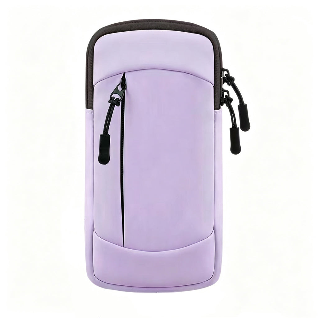 Waterproof Running Armband Phone Holder Wrist Bag - Purple