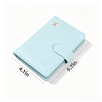 Leather Travel Passport Holder Wallet Cover Case - product size