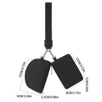 Portable Wristlet Coin Purse Mini Card Pouch Set - product size