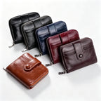 Small Leather Coin Purse Zipper Card Holder Wallet - blank product