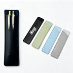 Slim PU Leather Pen Sleeve Single Pencil Case Pouch - printed product