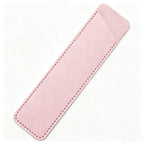 Slim PU Leather Pen Sleeve Single Pencil Case Pouch - Pink