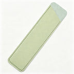 Slim PU Leather Pen Sleeve Single Pencil Case Pouch - Green