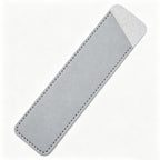 Slim PU Leather Pen Sleeve Single Pencil Case Pouch - Gray