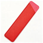 Slim PU Leather Pen Sleeve Single Pencil Case Pouch - Red