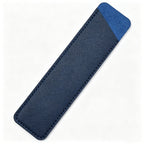 Slim PU Leather Pen Sleeve Single Pencil Case Pouch - Dark Blue