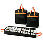 Portable Travel Shoe Bag Large Capacity Tote Pouch - Black