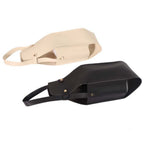 Leather Wine Bottle Carrier Cutout Handbag Tote - blank product