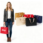 Luxury Paper Gift Bag Ribbon Handle Shopping Tote - printed product