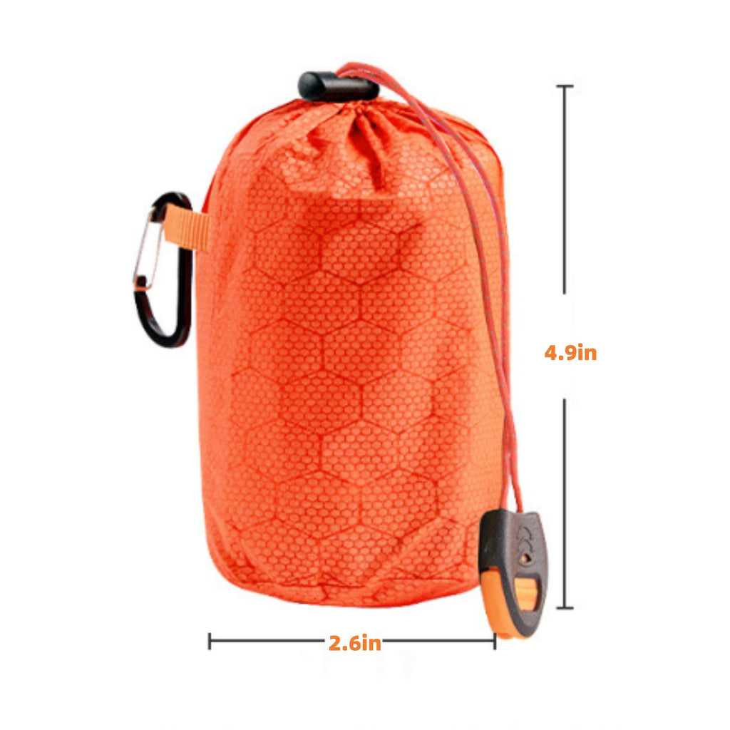 Portable Emergency Sleeping Bag Drawstring Pouch - product size