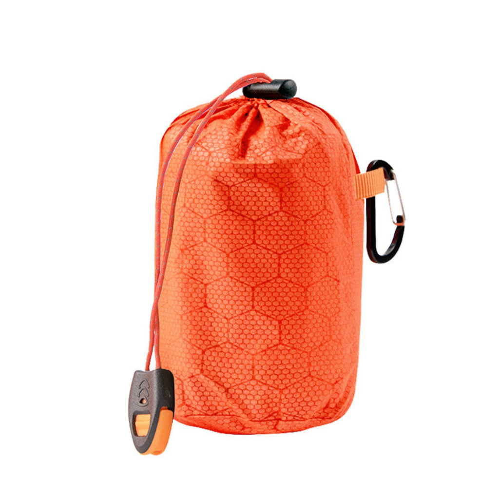 Portable Emergency Sleeping Bag Drawstring Pouch - Orange