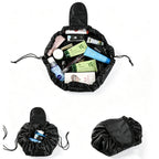 Foldable Drawstring Makeup Bag Travel Cosmetic Pouch - blank product