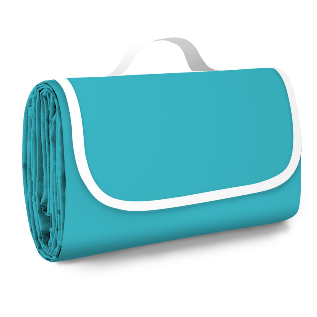 Large Waterproof Picnic Blanket Outdoor Beach Mat - Lake Blue