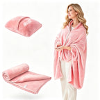 Soft Flannel Travel Blanket Airplane Pillow Shawl - printed product