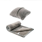 Soft Flannel Travel Blanket Airplane Pillow Shawl - blank product