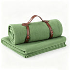Foldable Fleece Yoga Blanket Portable Camp Throw - blank product