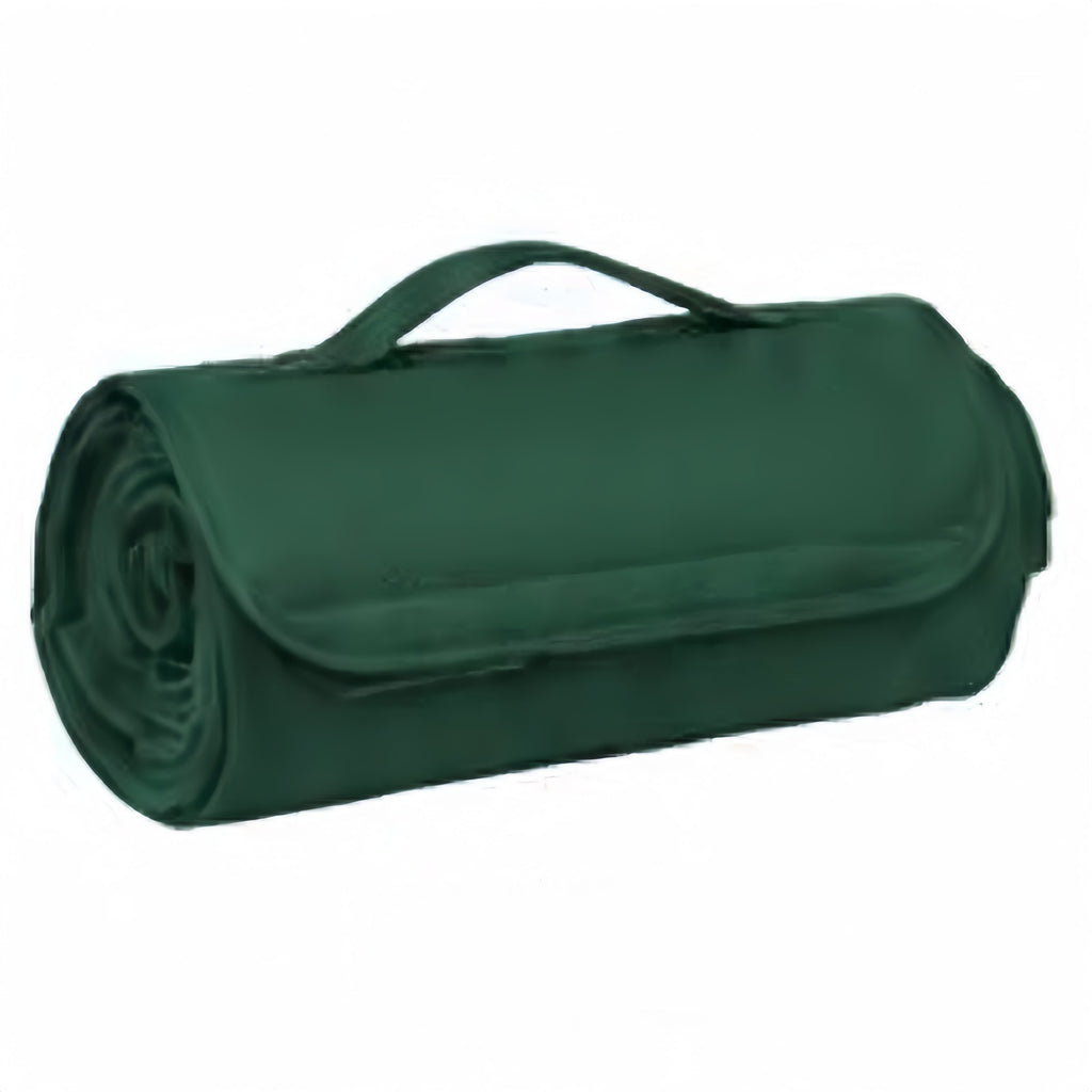Foldable Polar Fleece Picnic Blanket Camping Throw - Green