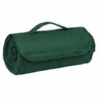 Foldable Polar Fleece Picnic Blanket Camping Throw - Green