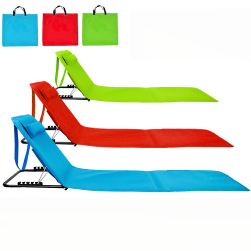 Adjustable Folding Beach Mat Lounger Sunbed Chair - blank product