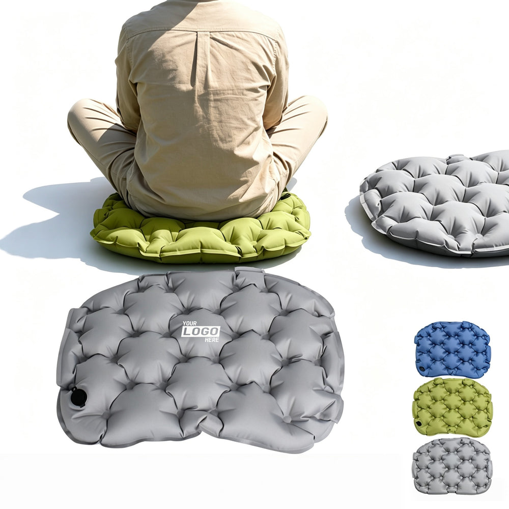 Portable Inflatable Seat Cushion Camping Hiking Pad Primary imprint location