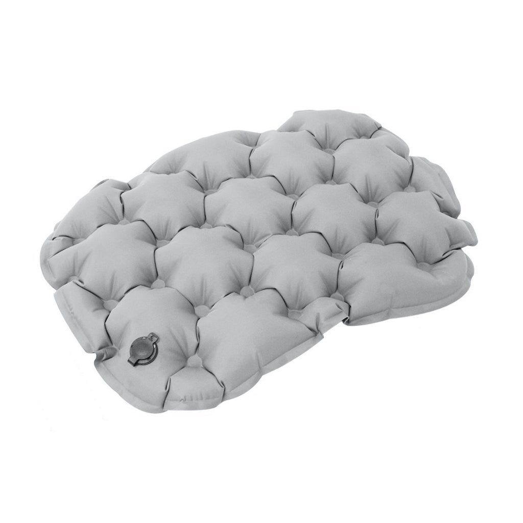 Portable Inflatable Seat Cushion Camping Hiking Pad - Gray