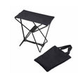 Compact Camp Stool With Storage Bag Portable Chair - Black