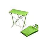 Compact Camp Stool With Storage Bag Portable Chair - Green