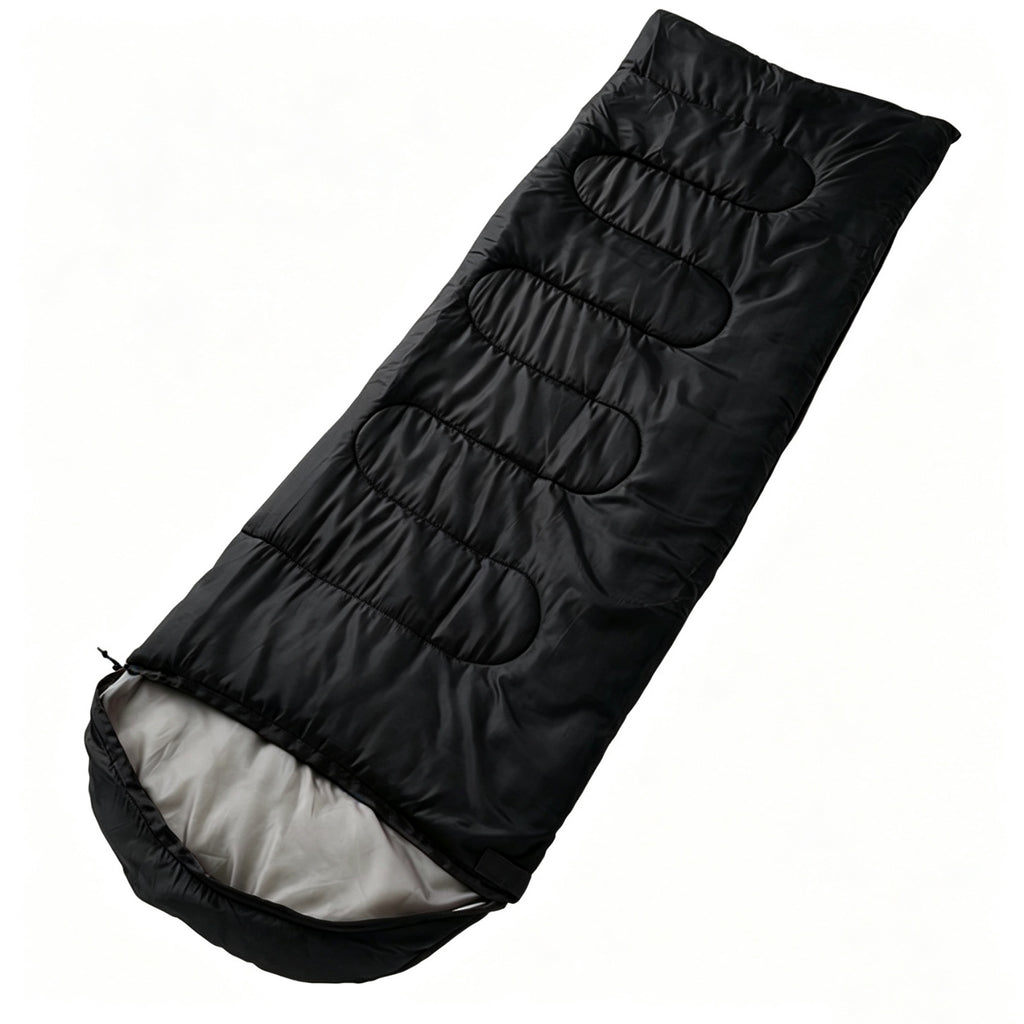 Portable Camping Sleeping Bag With Storage Bag - Black