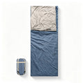 Mini Camping Sleeping Bag With Compression Sack - Blue