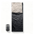 Mini Camping Sleeping Bag With Compression Sack - Black