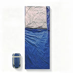 Mini Camping Sleeping Bag With Compression Sack - Navy Blue