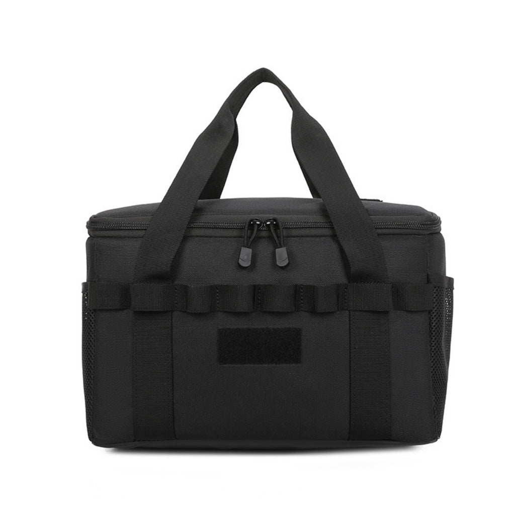 Portable Camping Tableware Bag Large Picnic Tote - Black