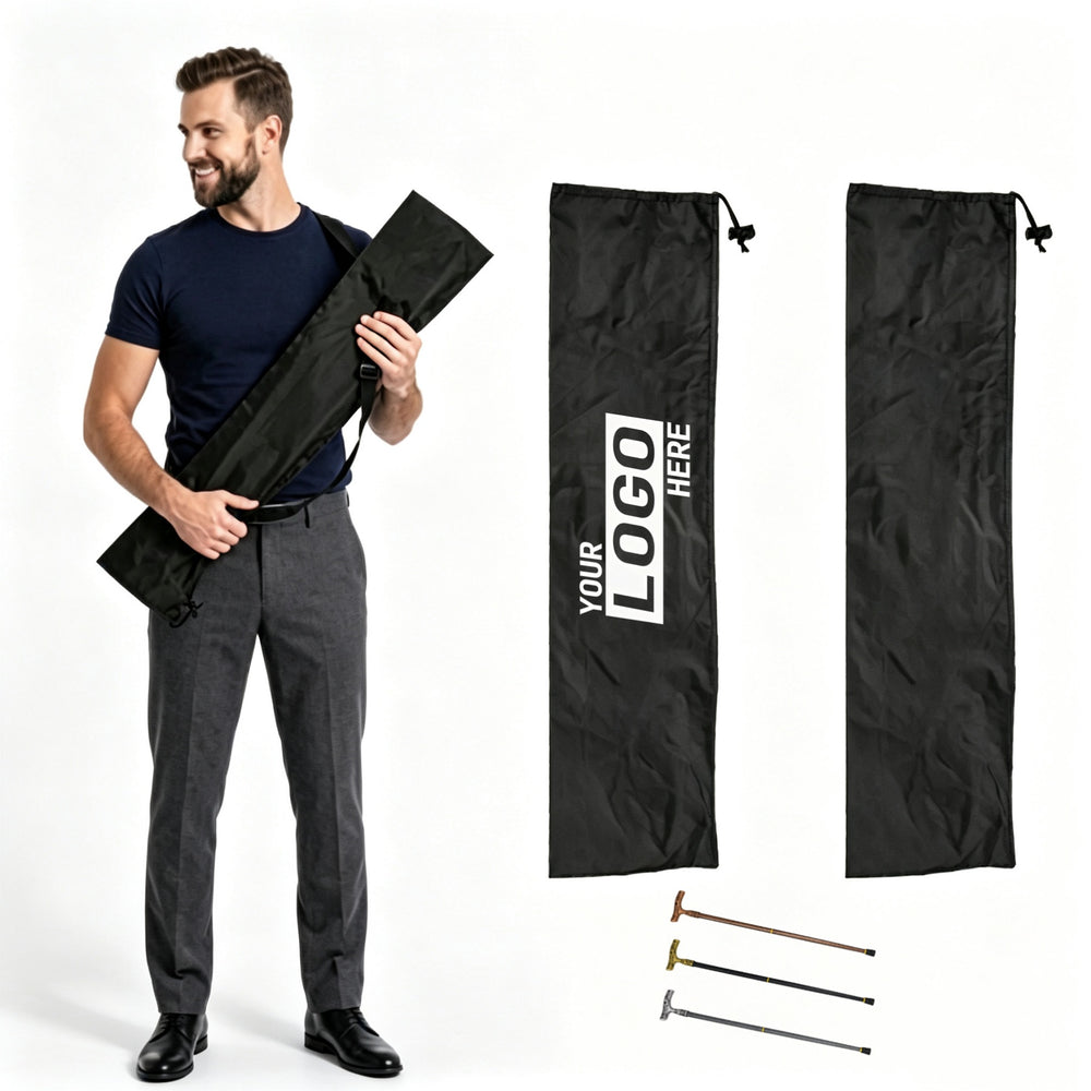 Portable Trekking Pole Storage Bag Shoulder Pouch Primary imprint location