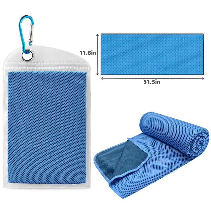 Quick Dry Cooling Towel Sports Sweatband Pouch - product size