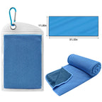 Quick Dry Cooling Towel Sports Sweatband Pouch - product size
