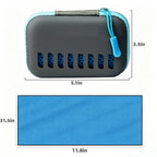 Cooling Towel Sports Sweatband EVA Storage Case - product size