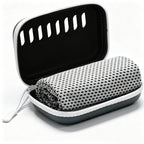 Cooling Towel Sports Sweatband EVA Storage Case - Gray